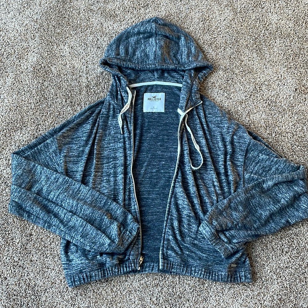 Hollister jacket, size small in the color dark grey